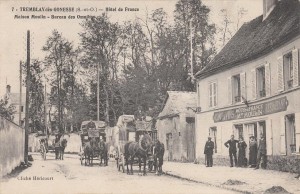 La route de Roissy, vers 1914, où demeure Louis Ducrocq.